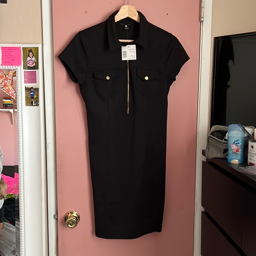 G by Guess Black Ponte Knit Dress